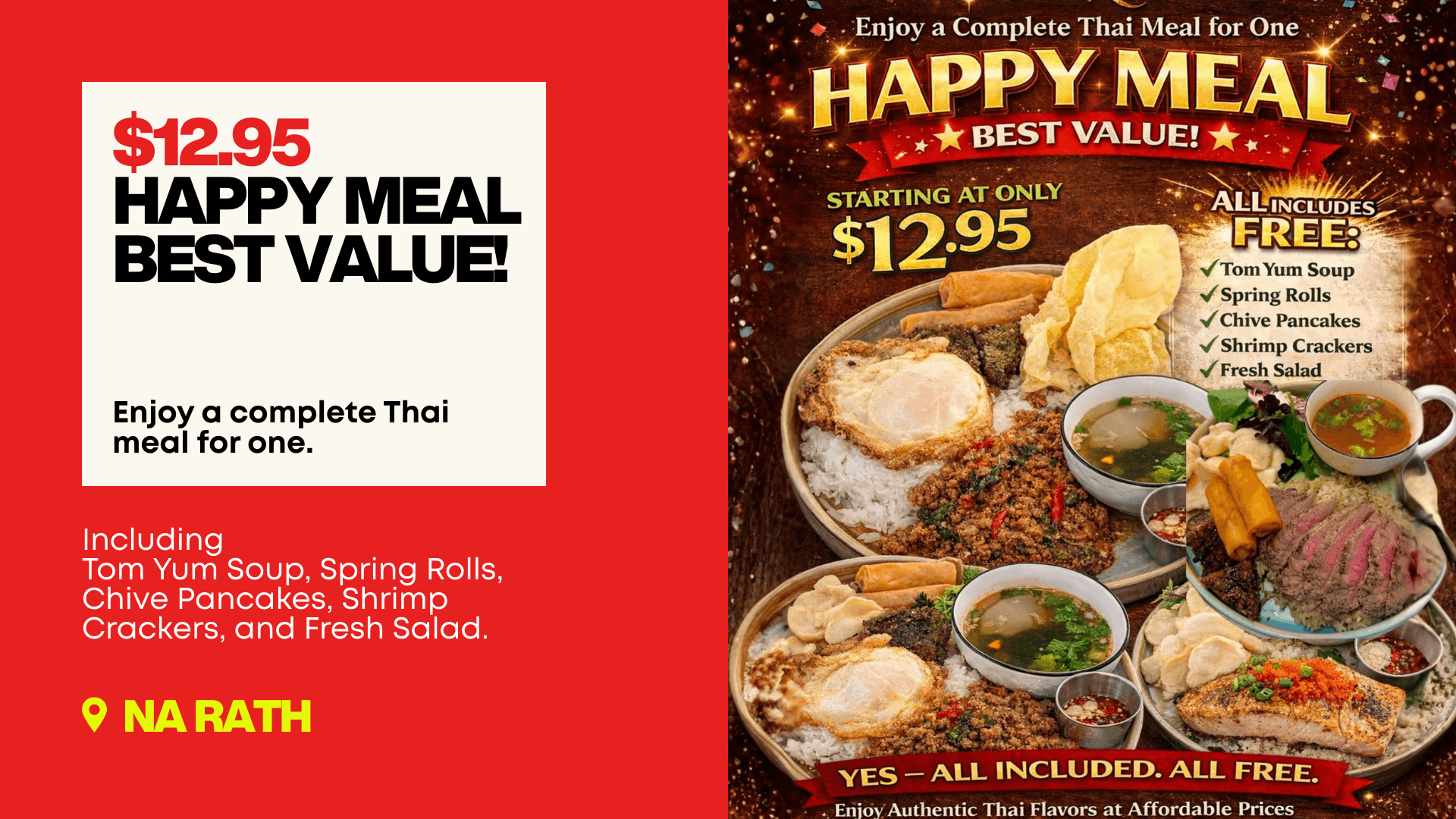 Narath — $12.95 Happy Meal